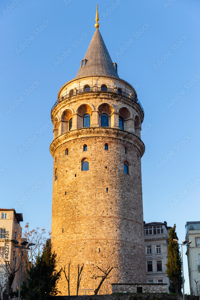 Turkey. Istanbul. Galata Tower. The main attraction of Istanbul is the Galata Tower.