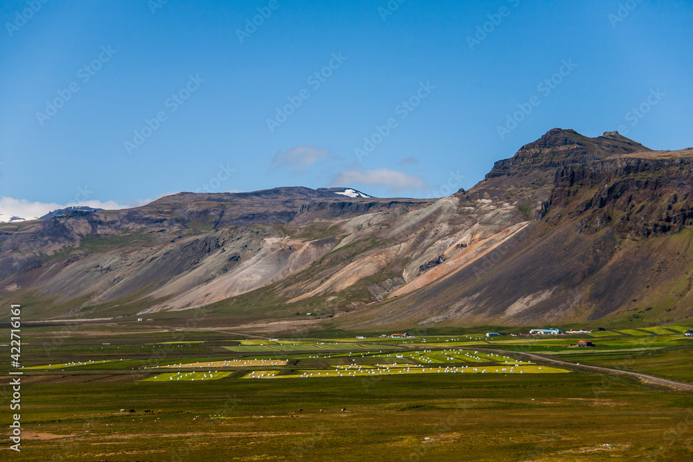 Summer landscape in Southern Iceland, Europe