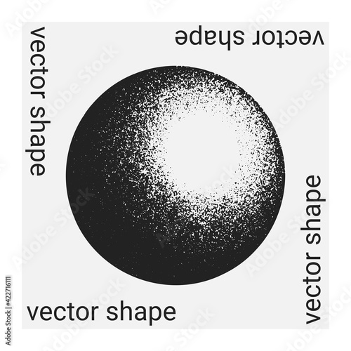 Universal trendy vector geometric shape isolated on grey background