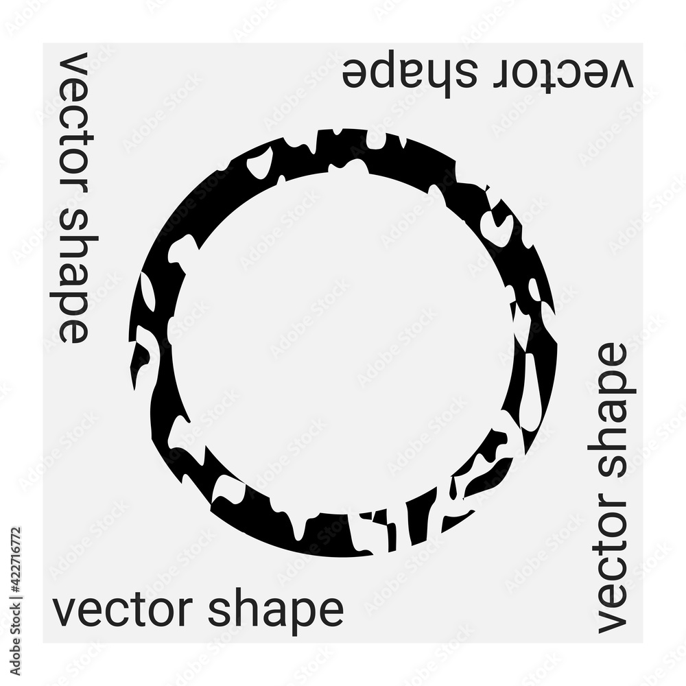 Universal trendy vector geometric shape isolated on grey background Universal trendy vector geometric shape isolated on grey background