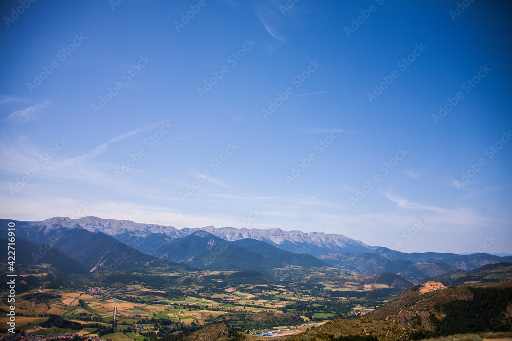 Summer landscape in La Cerdanya, Pyrenees, Spain