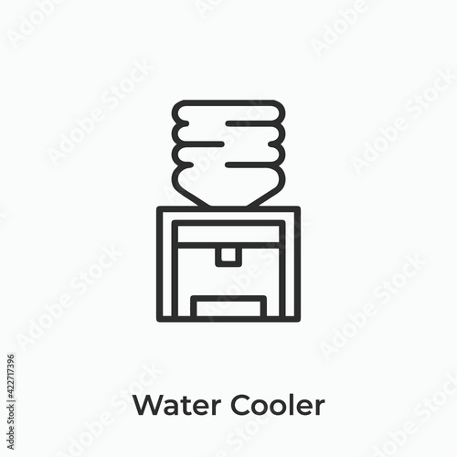 water cooler icon vector sign symbol