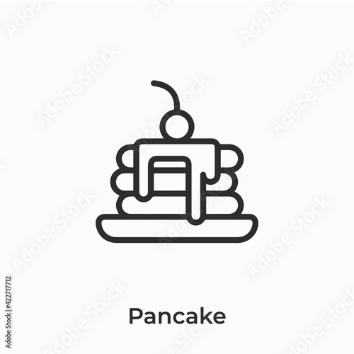 pancake icon vector sign symbol