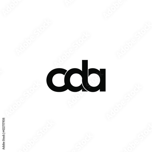 cda letter original monogram logo design