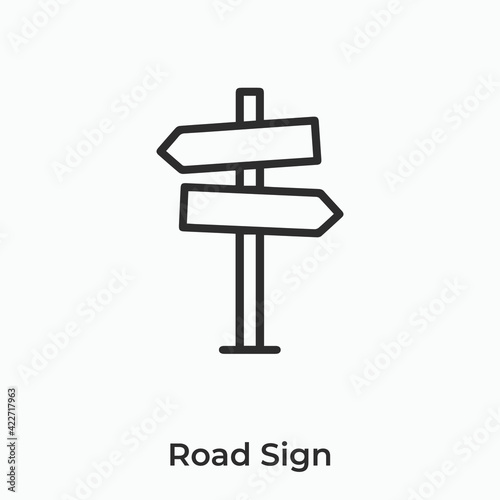 road sign icon vector sign symbol