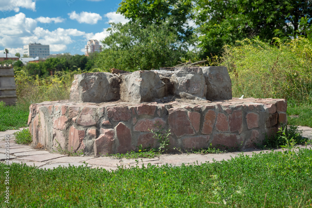Temple on Mount Uzdyhalnytsya in Kiev, Ukraine