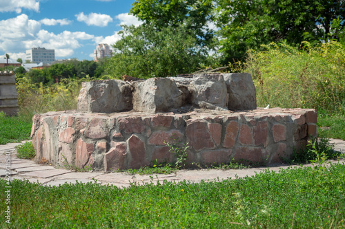 Obraz na płótnie Temple on Mount Uzdyhalnytsya in Kiev, Ukraine w salonie