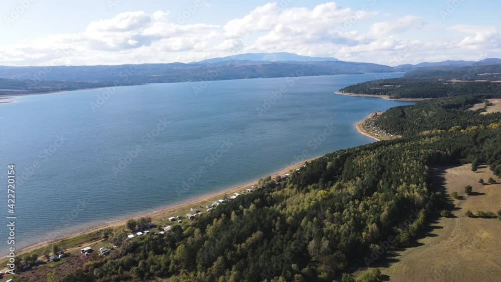 Aerial view of Iskar Reservoir near city of Sofia, Bulgaria
Aerial view of Iskar Reservoir near city of Sofia, Bulgaria