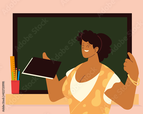 teacher classroom chalkboard
