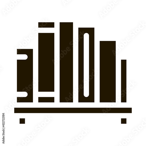 bookshelf icon Vector Glyph Illustration