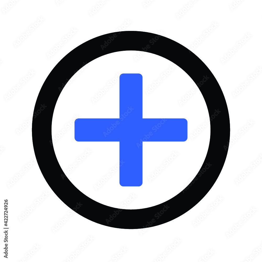Obraz premium plus sign icon design vector