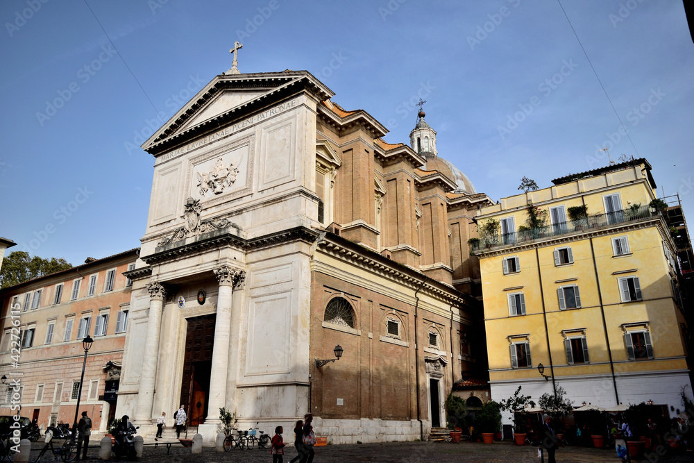 San Salvatore in Lauro Catholic church - Rome, Italy