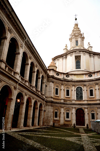 Church of Saint Ivo at La Sapienza (Sant'Ivo alla Sapienza), Francesco Borromini - Rome, Itali