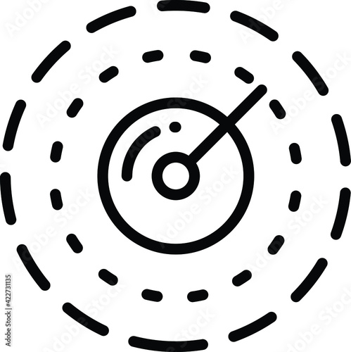Self driving Short Range Scan Concept, 360 degree 3d vehicle Digital traces  Vector Icon Design, Autonomous driverless vehicle Symbol, Robo car Sign, Automated driving system stock illustration