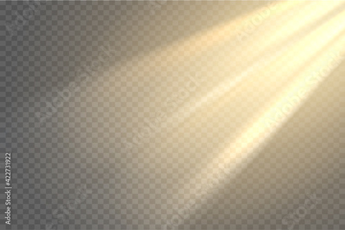 Light flare special effect with rays of light and magic sparkles. Glow transparent vector light effect set, explosion, glitter, spark, sun flash.
