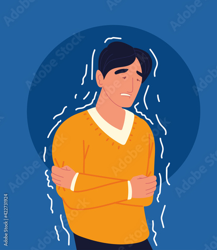 sick man portrait