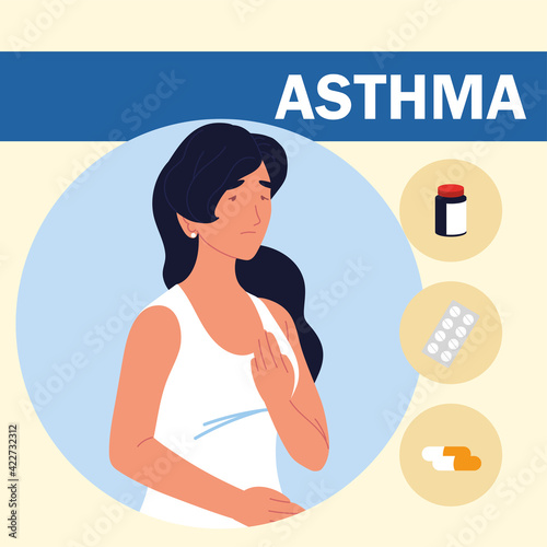 asthma woman medicine