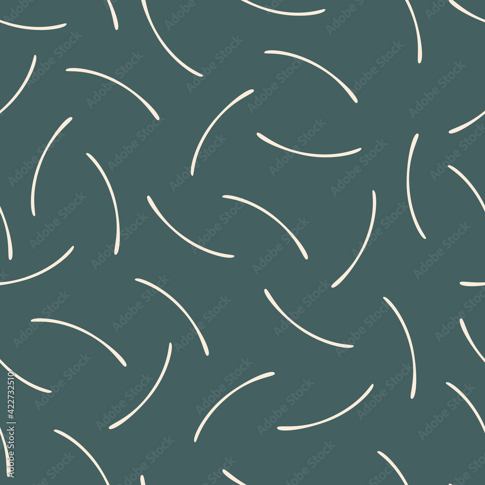 Thin little arcuate sticks. Seamless pattern for fabrics, textiles, paper, packaging, curtains, pillows, bedspreads, bed linen. Actual colors. Thin little arcuate sticks. Seamless pattern for fabrics, textiles, paper, packaging, curtains, pillows, bedspreads, bed linen. Actual colors.