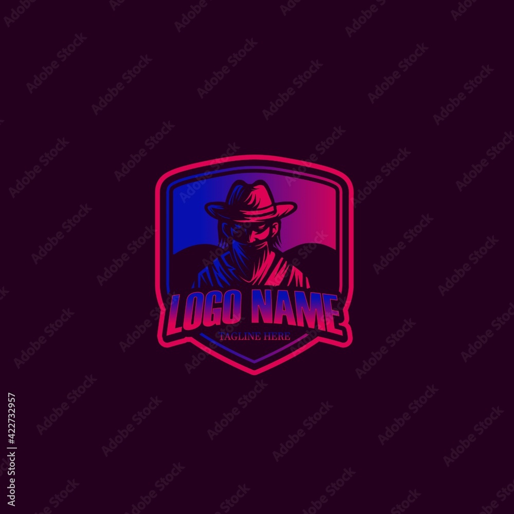 Mascot bandits vector template Mascot bandits vector template