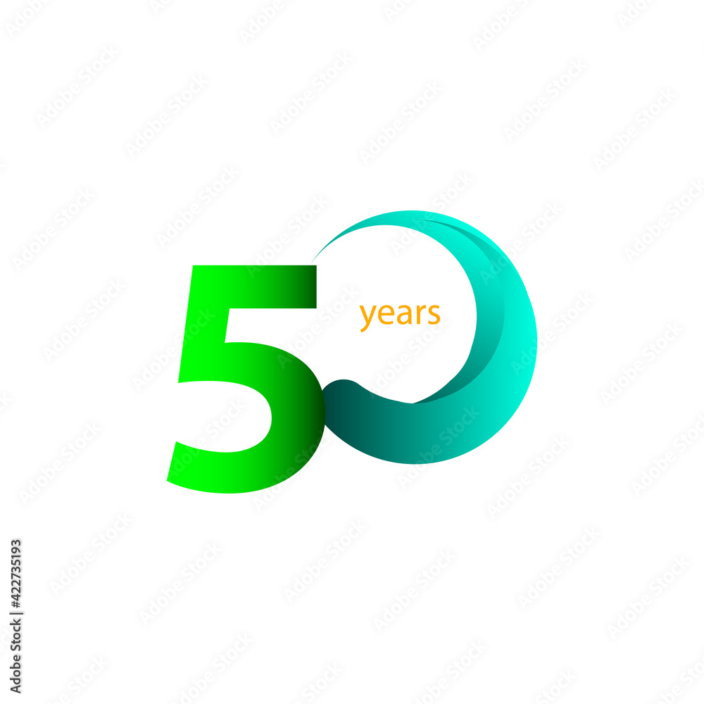 50 Years Anniversary Celebration Vector Template Design Illustration 50 Years Anniversary Celebration Vector Template Design Illustration