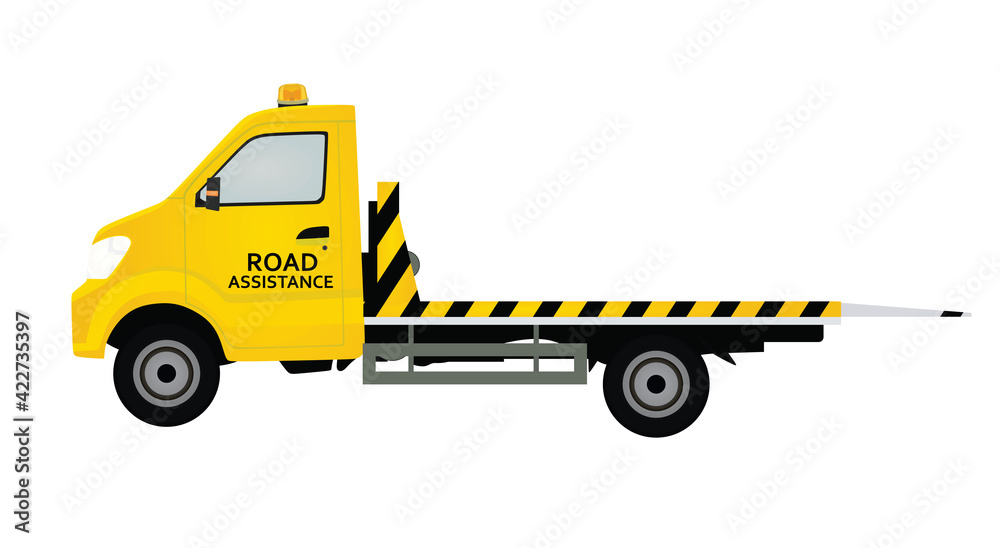 Road assistance truck. vector illustration