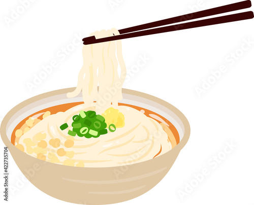 天かす入りのぶっかけうどん