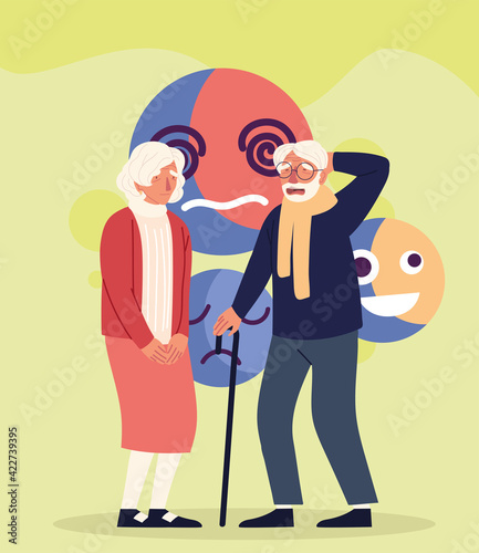 alzheimer elderly couple
