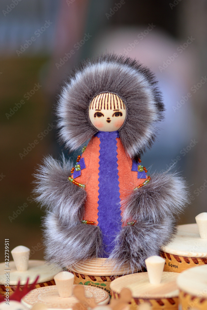 Obraz premium Traditional toy of the peoples of the north