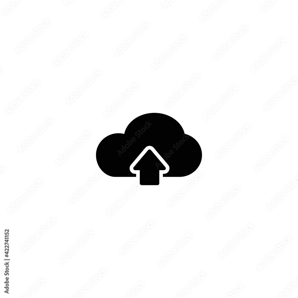 Cloud Upload icon vector for web, computer and mobile app Cloud Upload icon vector for web, computer and mobile app