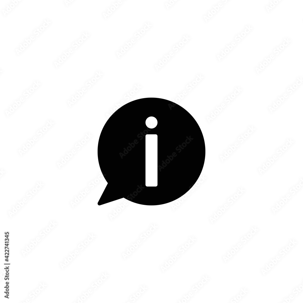 Info icon vector for web, computer and mobile app Info icon vector for web, computer and mobile app