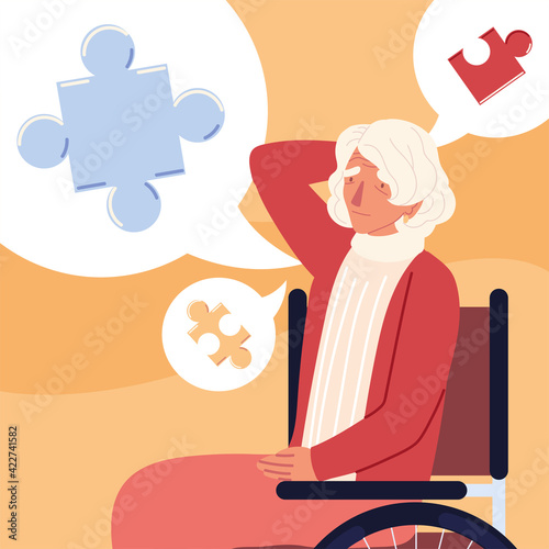alzheimer elder woman