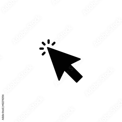 Cursor icon, click icon vector for web, computer and mobile app