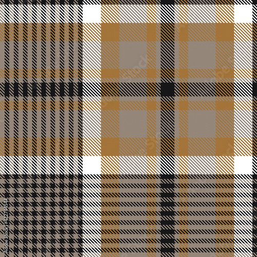 Brown Ombre Plaid textured seamless pattern suitable for fashion textiles and graphics