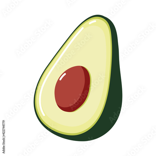 half avocado fresh