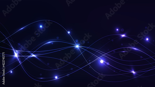 Abstract background lines with light effect. Background lines wave abstract stripe design.