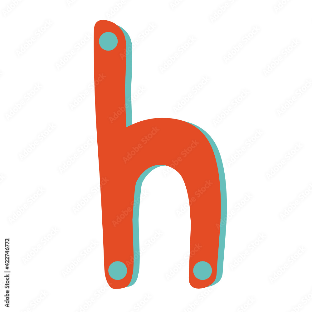 Obraz premium h letter
