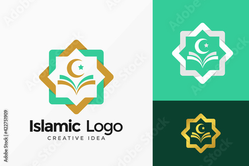 Islamic Logo Vector Design. Abstract emblem, designs concept, logos, logotype element for template.