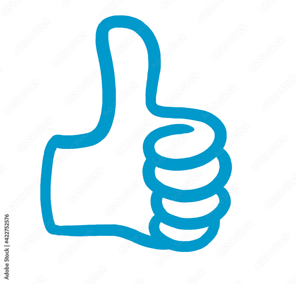 Daumen hoch Icon für Bewertung oder Gratulation Daumen hoch Icon für Bewertung oder Gratulation