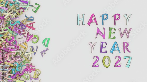 Happy New Year 2027 new year's day