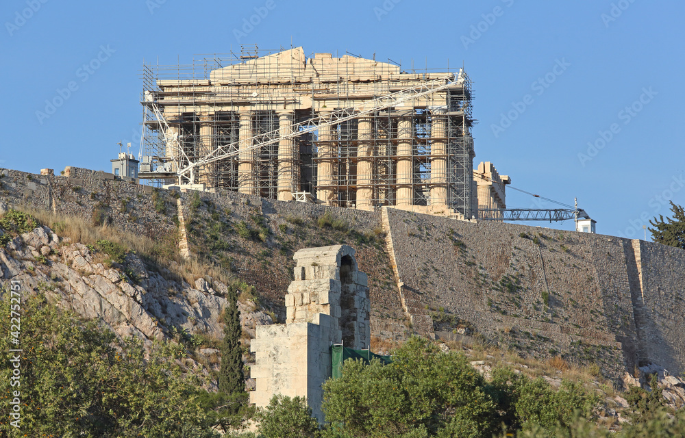 Fototapeta premium Construction Site Parthenon