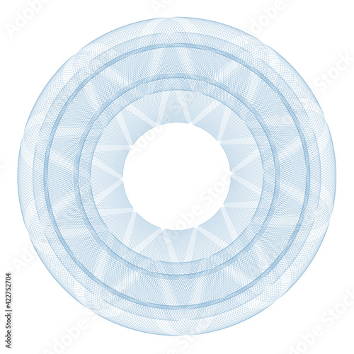 Vector Guilloche elements for certificate or diploma and currency design