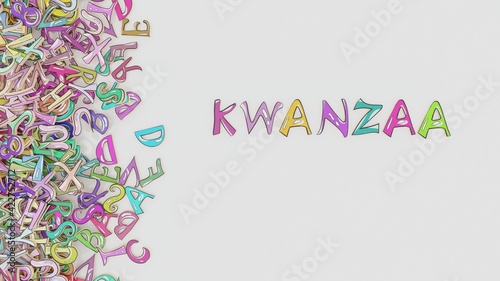 Kwanzaa - Happy Kwanzaa cultural religious holiday © The Giant Orange Cat