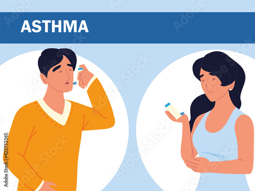 asthmatic man woman