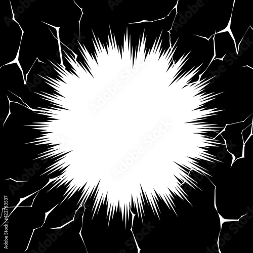 ベタフラッシュ - 漫画風背景素材