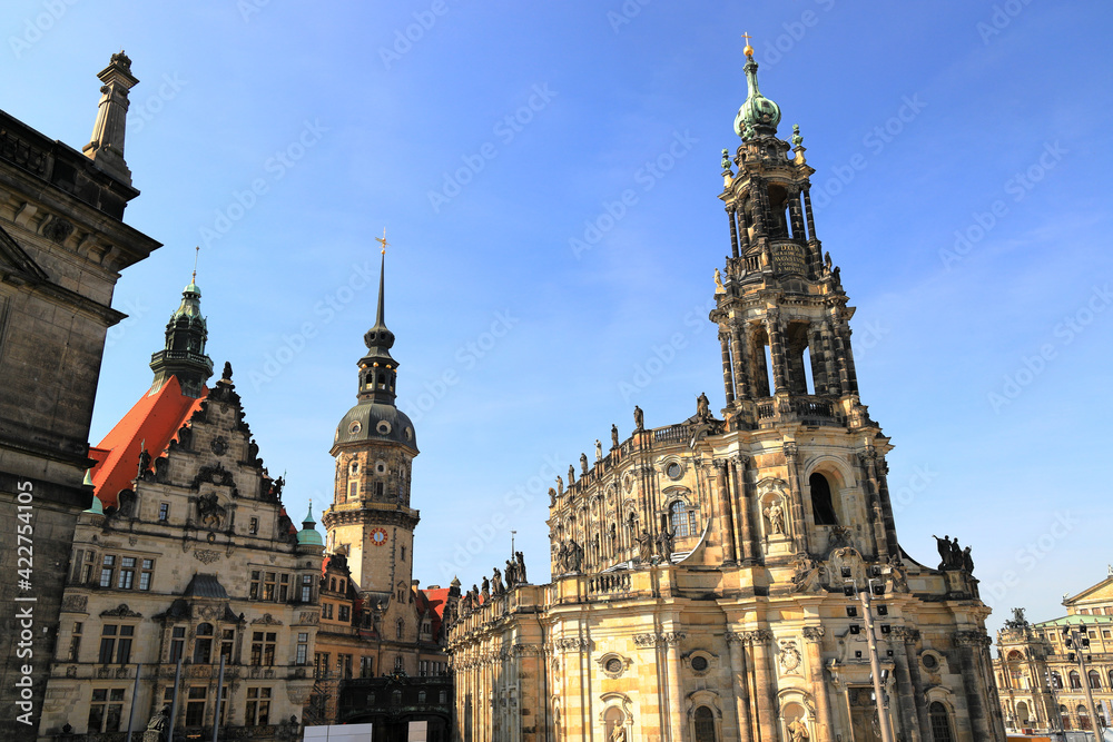 The ancient city of Dresden. Saxony, Germany, Europe.