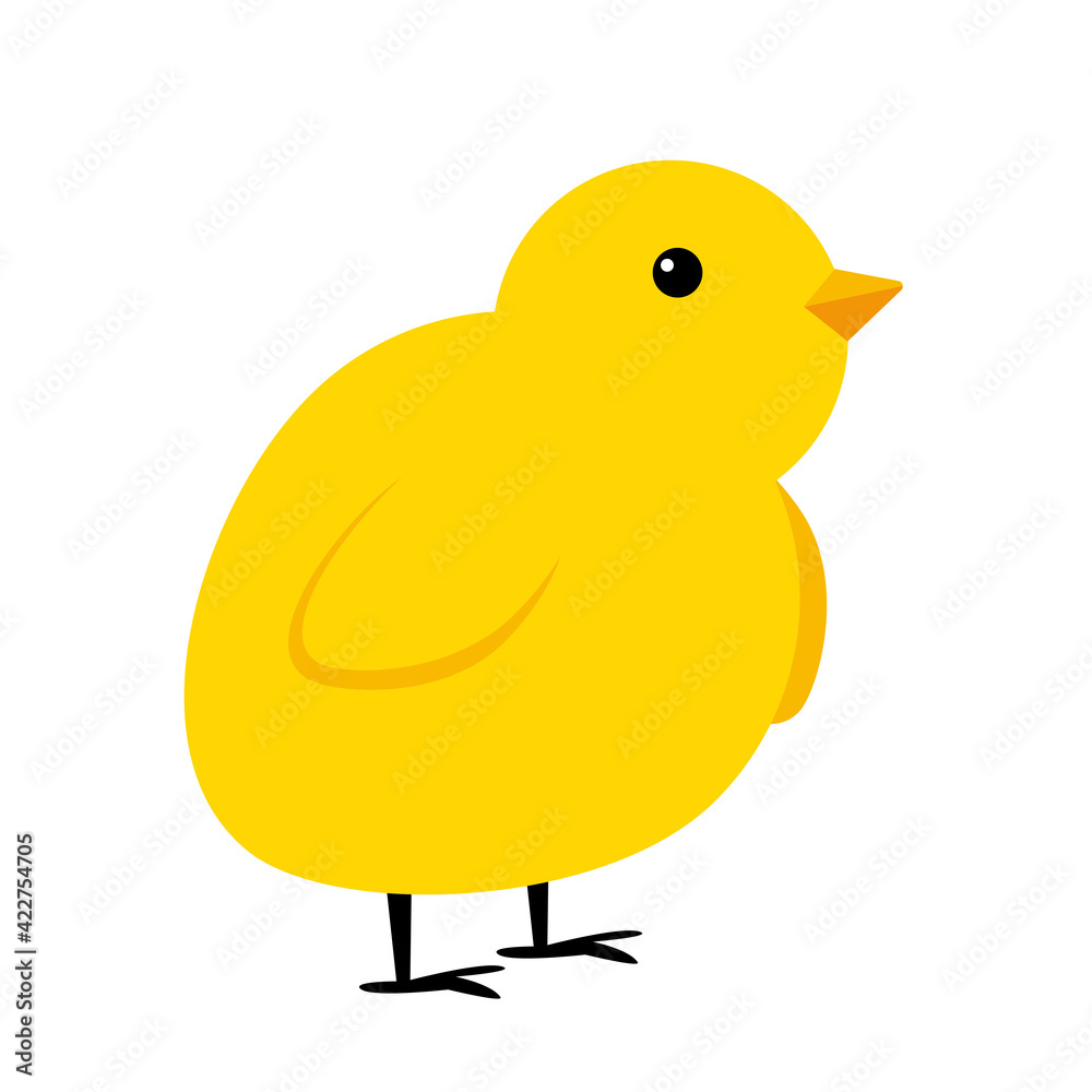 Little Yelllow Chicken simple icon. Vector Illustration Little Yelllow Chicken simple icon. Vector Illustration