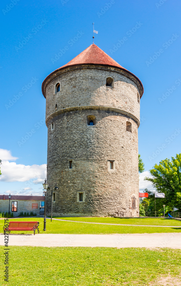 Kiek-in-de-Kok tower of Tallinn old town walls, Estonia