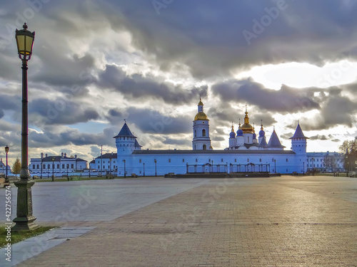 Seating (Exchange) yard. Ensemble of the Kremlin and Exchange House. Tobolsk. Tyumen region. Russia photo