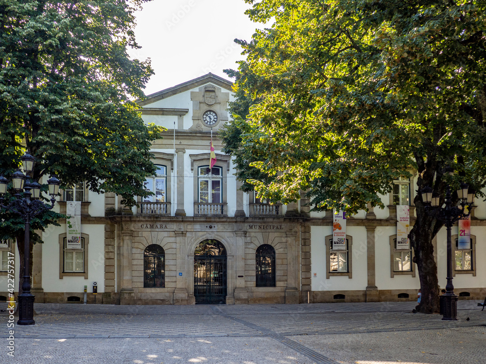 Facade of Municipality of Viseu, Portugal