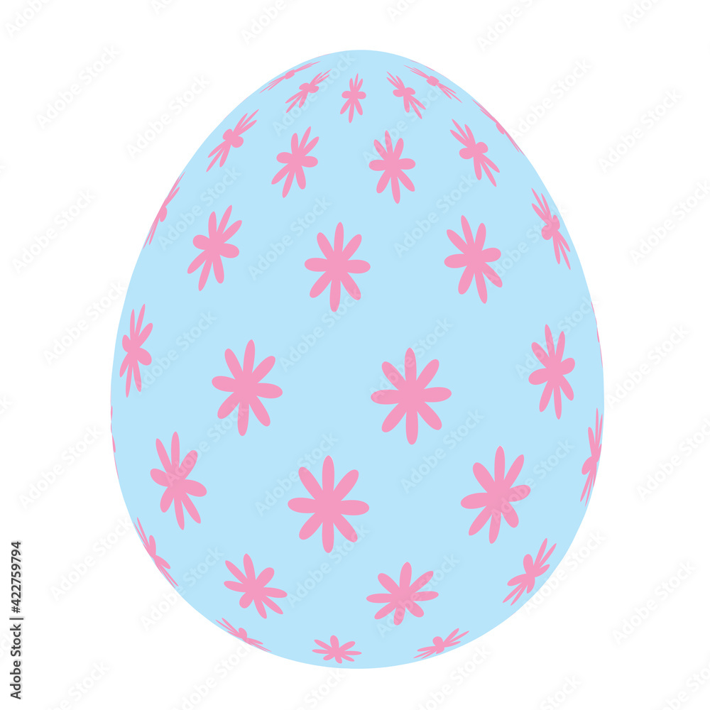 Painted easter egg simple icon. Vector Illustration Painted easter egg simple icon. Vector Illustration